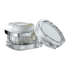 JL-JR811  PMMA Double Wall Cream Jar 30g 50g Square Cream Jars for Cosmetics