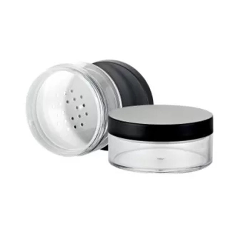 JL-PC105 Plastic Compact Case 30g Blusher Container With Sifter Powder Jar