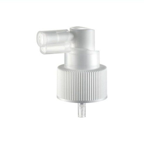 JL-MS105A  Ribbed Aluminum Oral Nasal Sprayer Pump 20 22 24 28 410 Plastic Sprayer for Nasal Clean Leakproofness