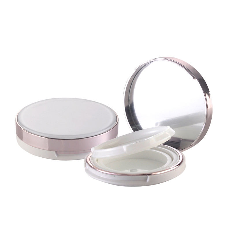 JL-PC103 12g Plastic Cosmetic Packaging Custom Empty Powder Cake Compact Case Blusher Container With Mirror