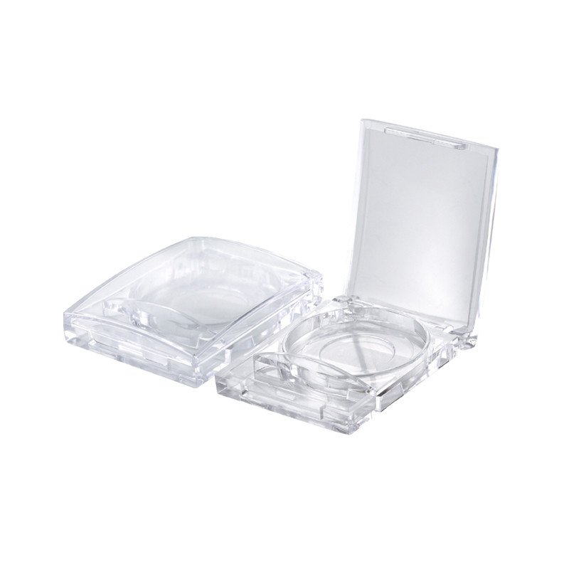 JL-EC207 Cosmetic Container eyeshadow box with brush pan Empty Makeup Containers Mini Clear Cosmetic Eyeshadow Case
