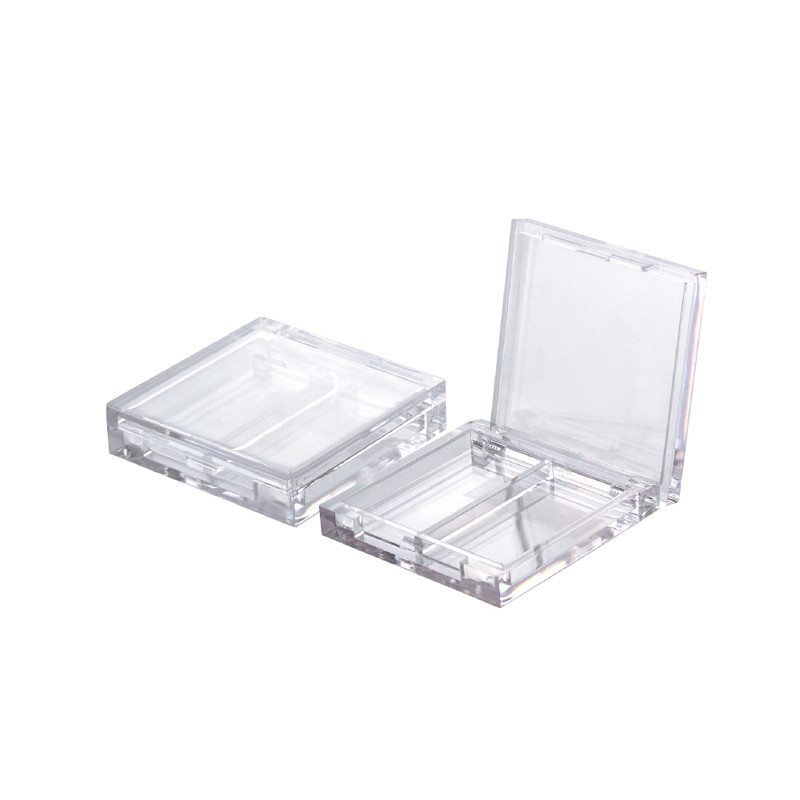 JL-EC208 Square 2 Pans  Eyeshadow Case 2 Colors Square Empty Eyeshadow Case Custom Palette Eye Shadow Case Container