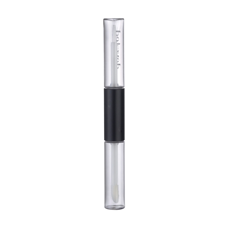 JL-LG113 Dual Heads Lip Gloss 4.6ml Round  PETG make-up tube