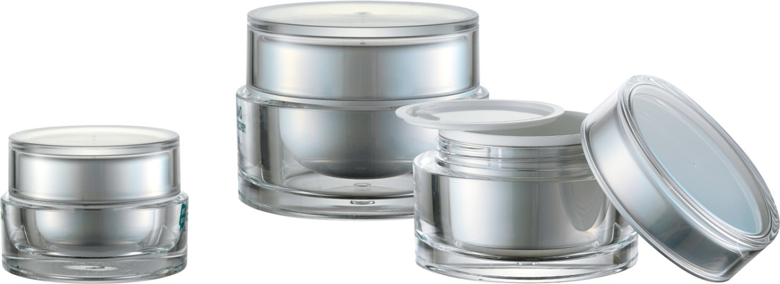 JL-JR804 15g 30g 50g PMMA Skin Care Cream Jar With Disc