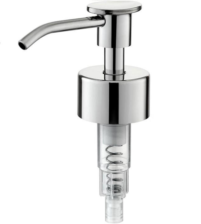 JL-KW101F 24mm 28mm Brushed SS Screw Dispenser Lotion Pump 1.6CC Bathroom Washing Pump Bathroom Cosmetic Bottle
